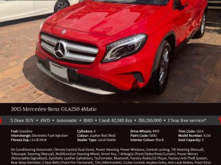2015 Mercedes Benz GLA 250 4 MATIC for sale in Kingston / St. Andrew, Jamaica